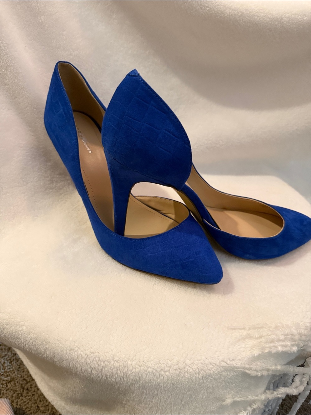 BCBGeneration Cobalt Blue Pointed-Toe D'Orsay Heels
